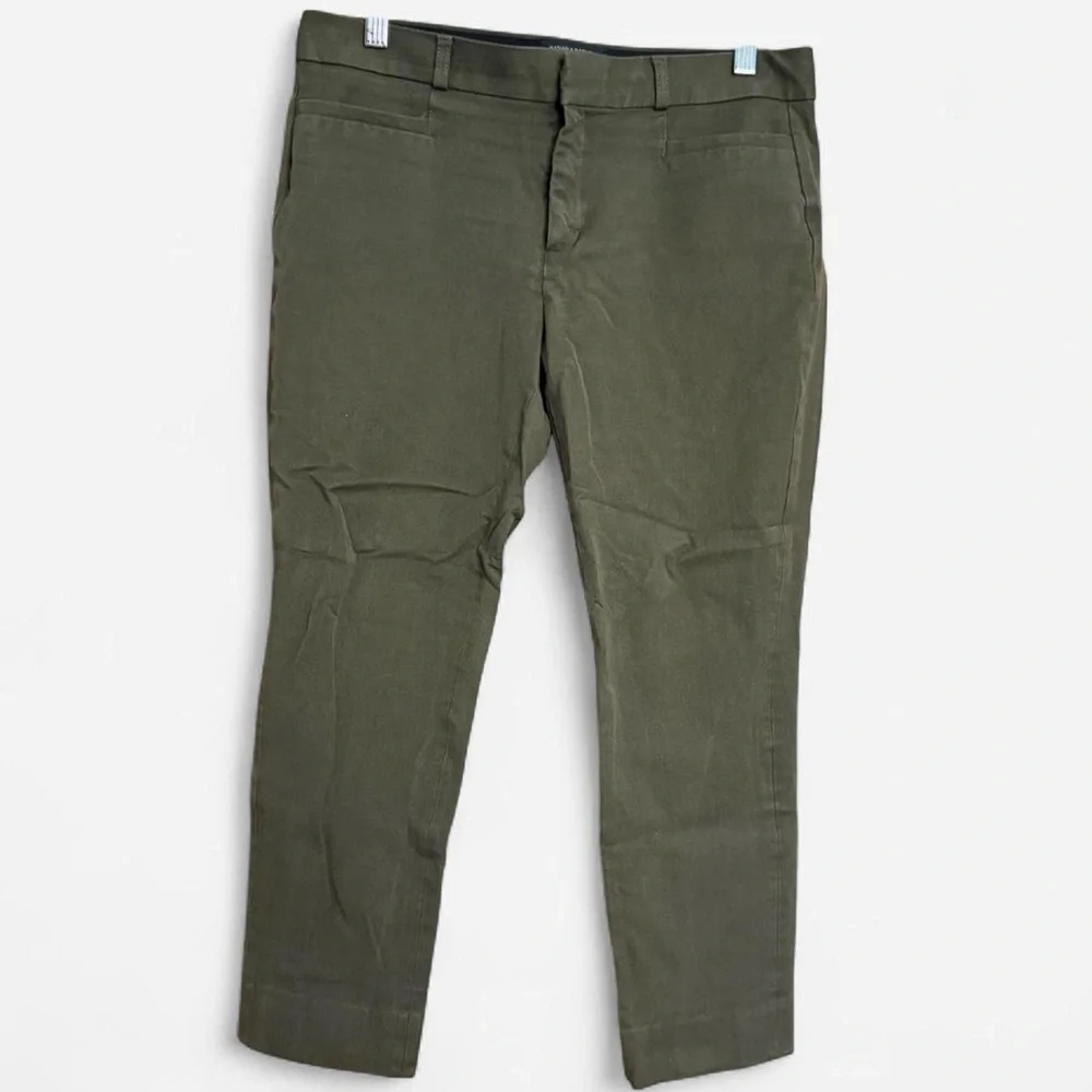 BUNDLE OF 3: Banana Republic Women’s Sloan Fit Cropped Pants Navy, Black, &Olive - Picture 7 of 8